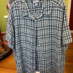 Liz and Me 4X Short Sleeve Blouse